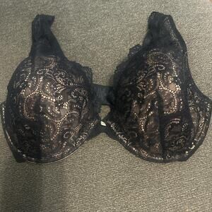 Thirdlove Black Lace Contour Plunged Wired Bra 36F NWOT